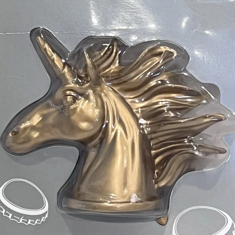 NEW Wild Eye Designs Unicorn Bottle Opener Barware Brass Color Gold‎ Universal